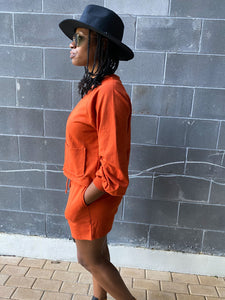 Cardigan and Shorts Set- Copper - So Underdressed