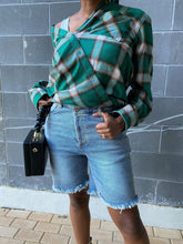 Load image into Gallery viewer, Criss Cross Bermuda Denim Shorts - So Underdressed

