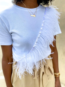 Feather Statement T-shirt - So Underdressed