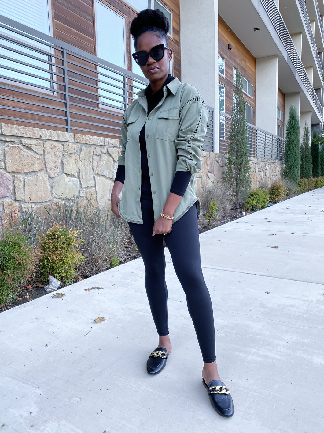 High-low Button Down- FINAL SALE