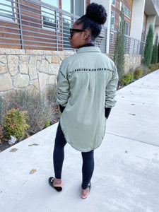 High-low Button Down- FINAL SALE