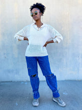 Load image into Gallery viewer, Lightweight Knit Polo Sweater- Stone - So Underdressed
