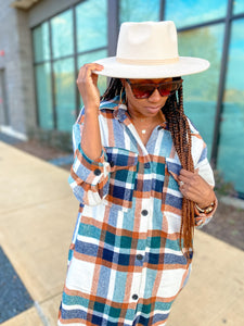 Long Plaid Flannel Jacket - So Underdressed
