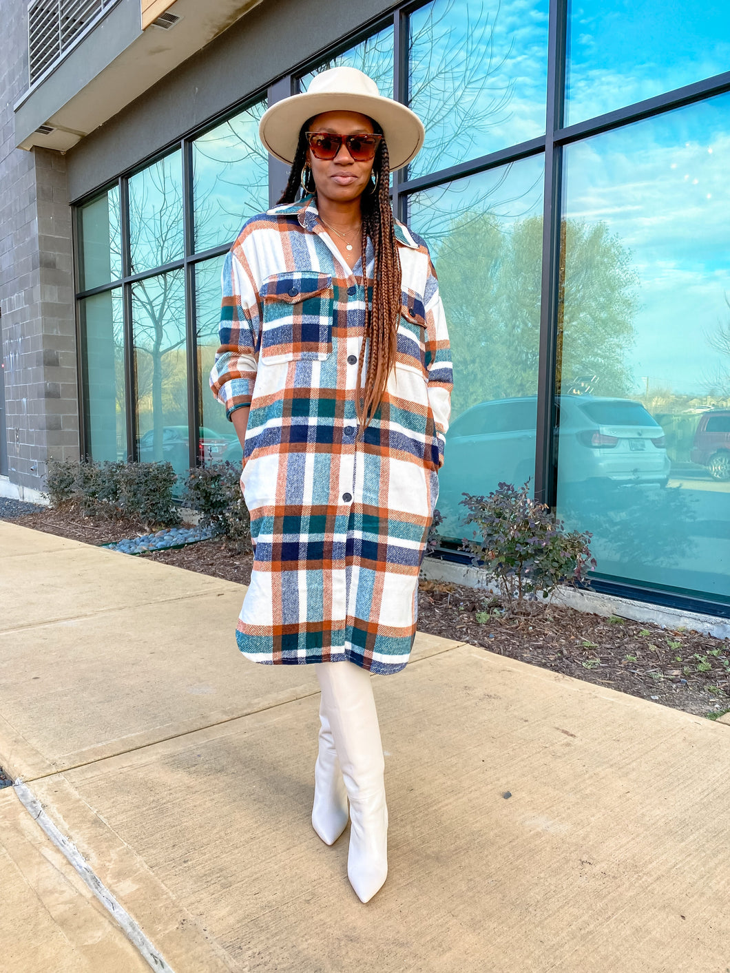 Long Plaid Flannel Jacket – So Underdressed