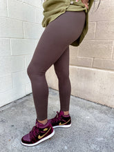 Load image into Gallery viewer, Microfiber Full Length Leggings- Brown - So Underdressed
