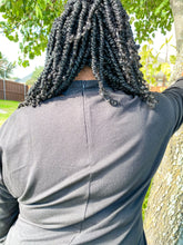 Load image into Gallery viewer, Mock Neck Cut Out Sweatshirt-PLUS - So Underdressed
