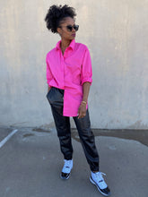 Load image into Gallery viewer, Oversized Button Down Shirt - So Underdressed
