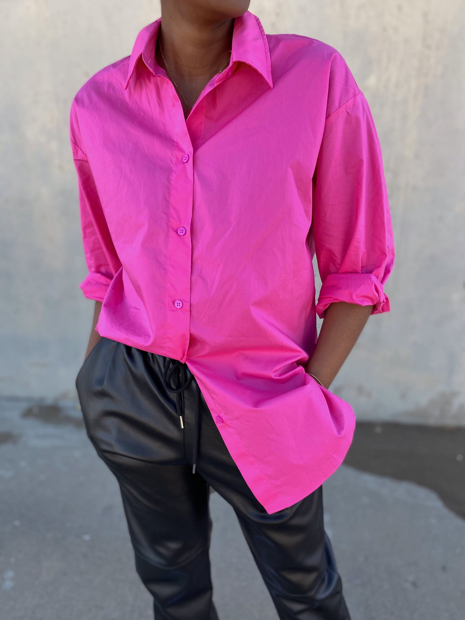 Oversized Button Down Shirt So Underdressed