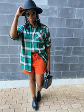 Load image into Gallery viewer, Oversized Flannel Shirt - So Underdressed
