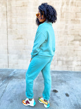 Load image into Gallery viewer, Polo Sweatshirt and Relaxed Fit Joggers- Sage - So Underdressed
