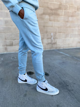 Load image into Gallery viewer, Polo Sweatshirt and Slim Fit Joggers- Slate Blue - So Underdressed
