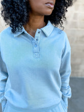Load image into Gallery viewer, Polo Sweatshirt and Slim Fit Joggers- Slate Blue - So Underdressed
