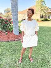 Load image into Gallery viewer, Puff Sleeve Sweatshirt Dress - So Underdressed
