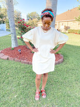 Load image into Gallery viewer, Puff Sleeve Sweatshirt Dress - So Underdressed
