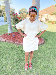 Puff Sleeve Sweatshirt Dress - So Underdressed