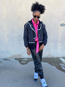 Quilted Funnel Neck Jacket - So Underdressed