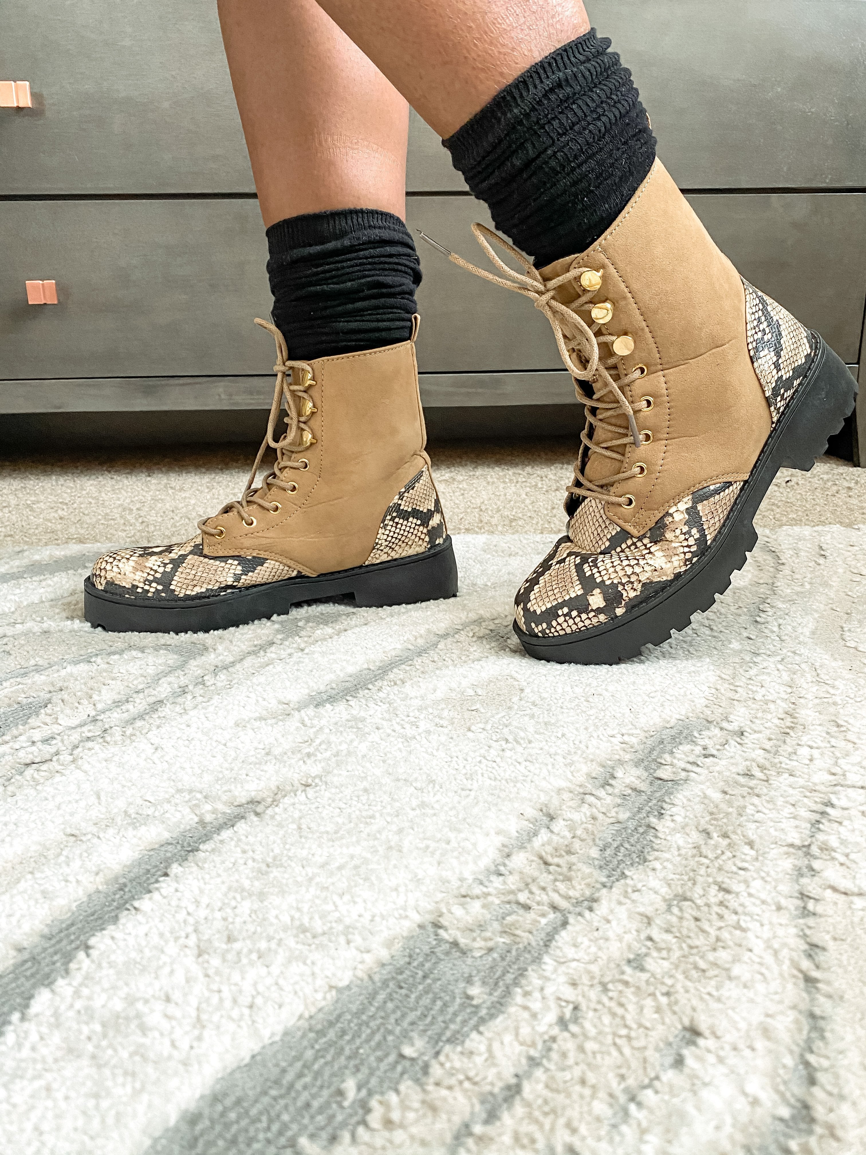 Qupid Warfare Lace Up Boots So Underdressed