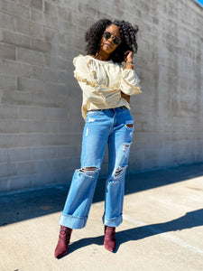 Ruffle Sleeve Shirt - So Underdressed