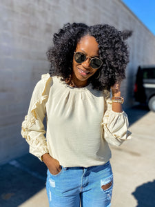 Ruffle Sleeve Shirt - So Underdressed