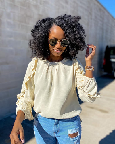 Ruffle Sleeve Shirt - So Underdressed