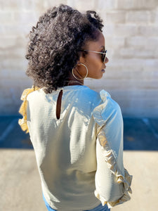 Ruffle Sleeve Shirt - So Underdressed