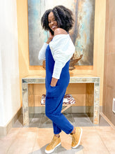 Load image into Gallery viewer, Sleeveless Harem Jumpsuit- Navy - So Underdressed
