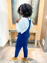 Load image into Gallery viewer, Sleeveless Harem Jumpsuit- Navy - So Underdressed
