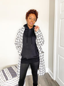 The Boyfriend Hoodie- Black - So Underdressed