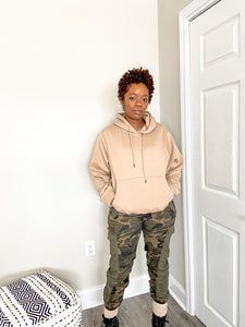 The Boyfriend Hoodie-Taupe - So Underdressed